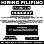 Filipino Farmers Wanted in Hungary