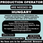 Production Operator in Hungary