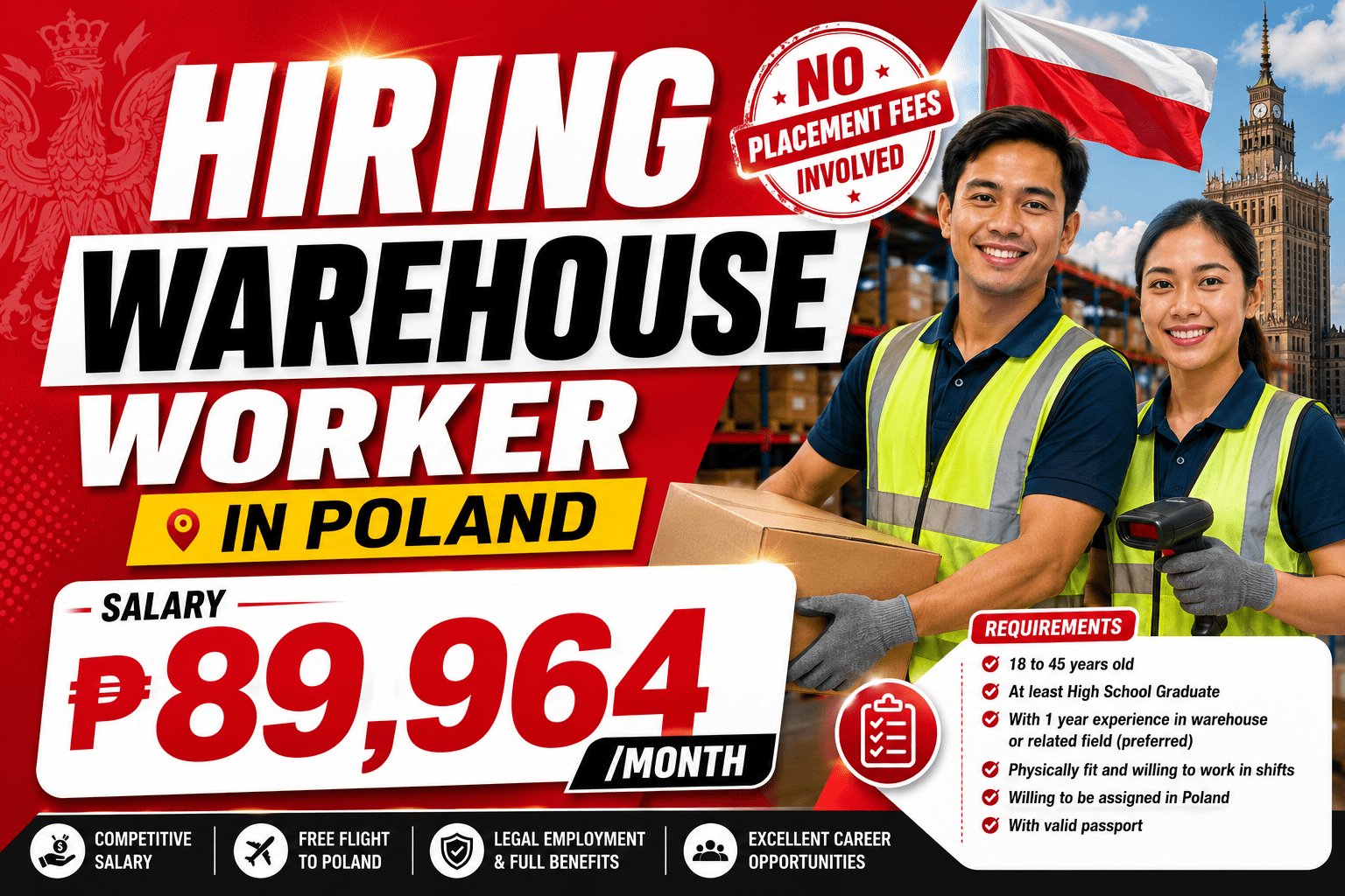 Urgent Hiring Warehouse Worker in Poland