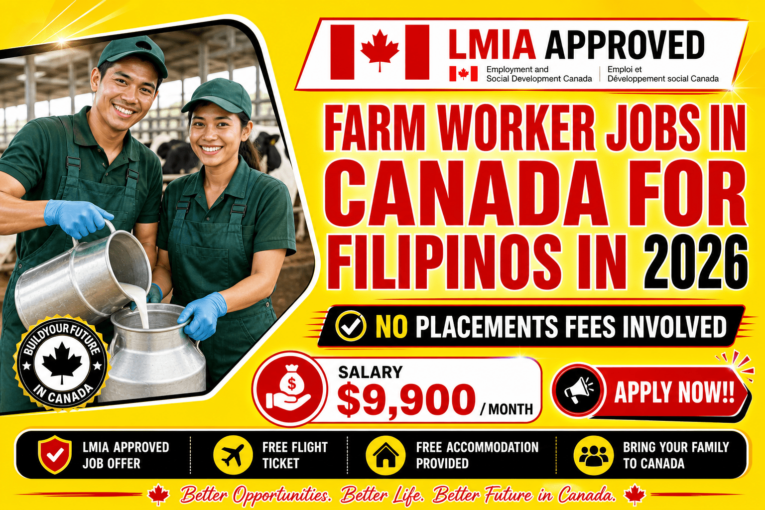 Agriculture Farm Worker Jobs In Canada for Foreigners with LMIA