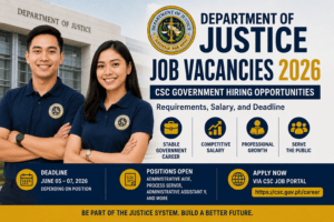 16 Department of Justice Job Vacancies 2026 | URGENT APPLY NOW
