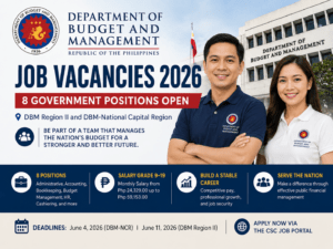 15 Job Vacancies at Department of Budget and Management
