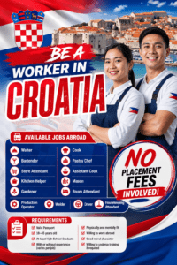 Croatia Jobs for Filipinos