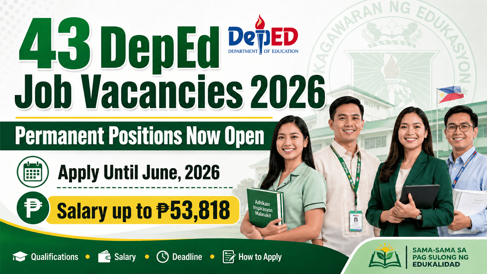43 DepEd Job Vacancies 2026 | URGENT HIRING - APPLY NOW