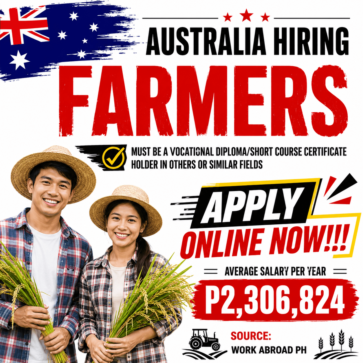 Australia is Hiring Farmer