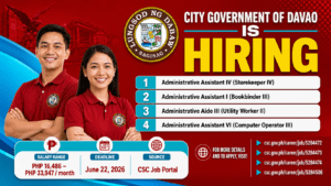 City Government of Davao Job Vacancies 2026