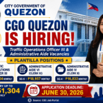 CGO Quezon Job Vacancies 2026