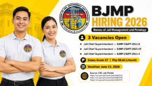 BJMP Job Vacancies 2026