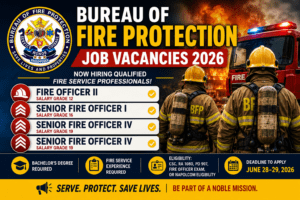 Bureau of Fire Protection Job Vacancies