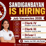 Sandiganbayan Job Vacancies 2026