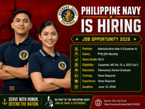 Philippine Navy Hiring 2026