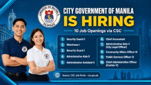 City Government Of Manila Job Vacancies 2026