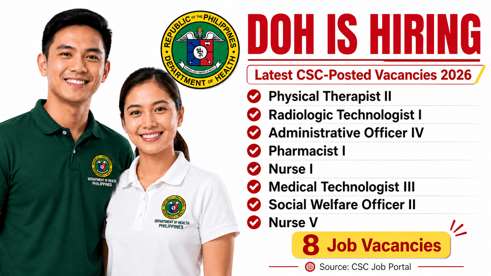 DOH Job Vacancies 2026
