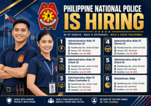 Philippine National Police Hiring 2026 | APPLY NOW
